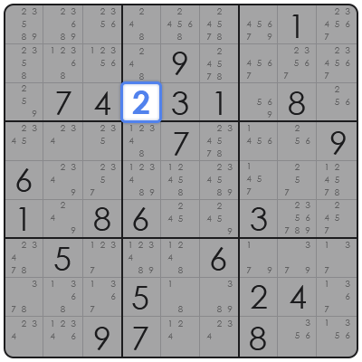 candidate mode sudoku