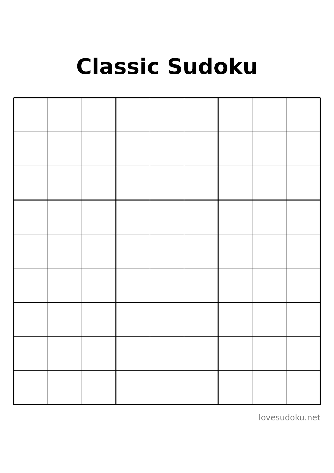 sudoku blank printable grids